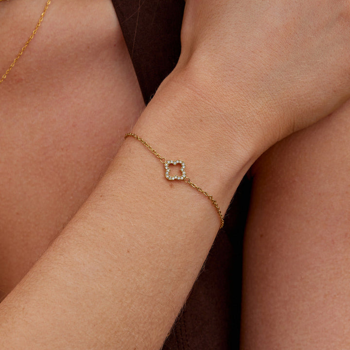 Luksuzna Kristalna Deteljica Zapestnica