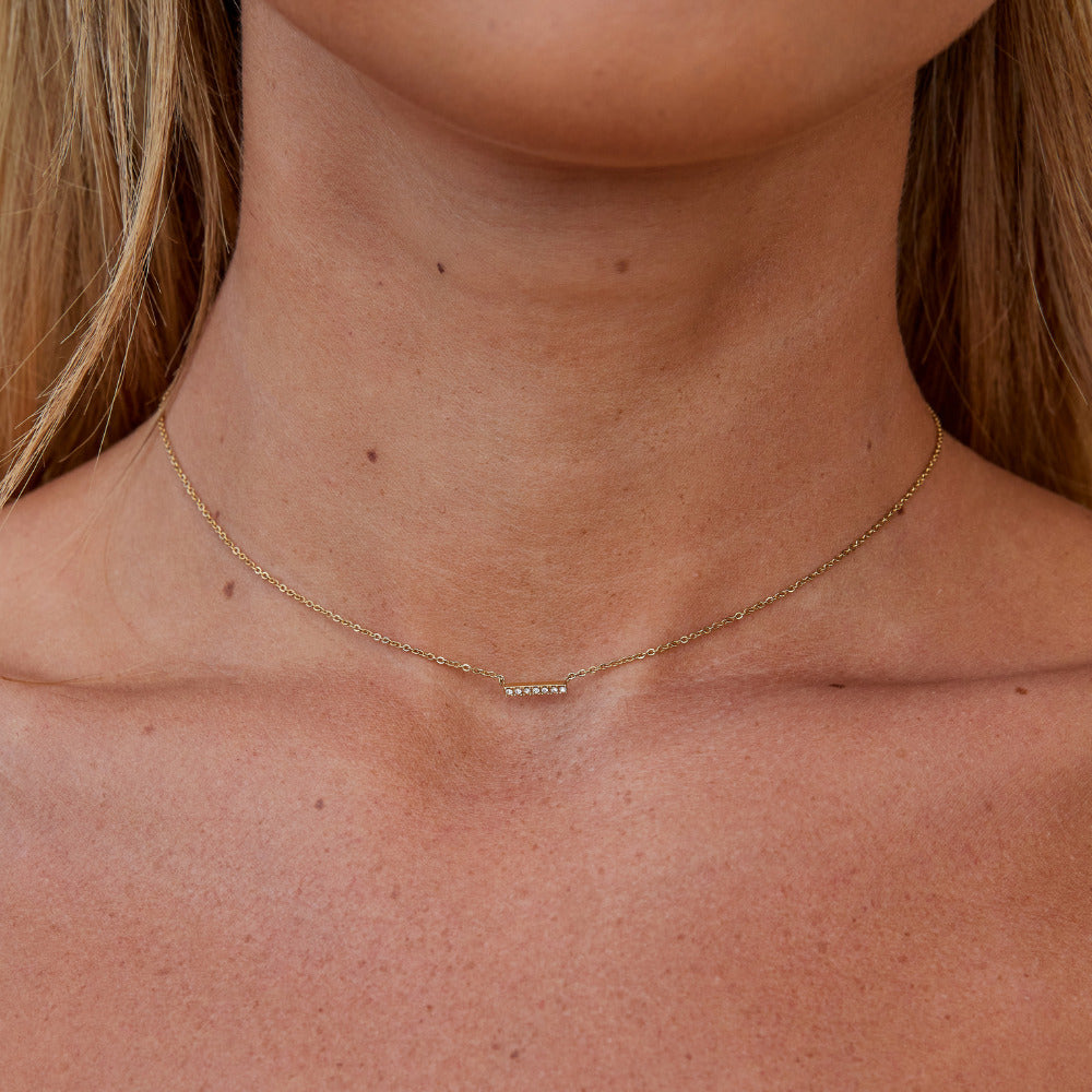 Ogrlica s pendantom Missy Crystal Bar