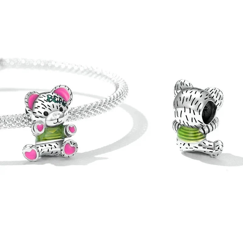 Fuzzy Teddy Bear Charm