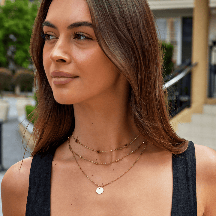 Ogrlica Alberta Rdeči Kristal