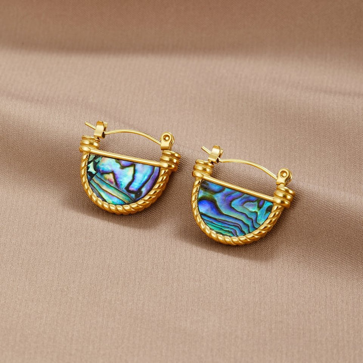 Amalfi Turquoise Shell Uhani