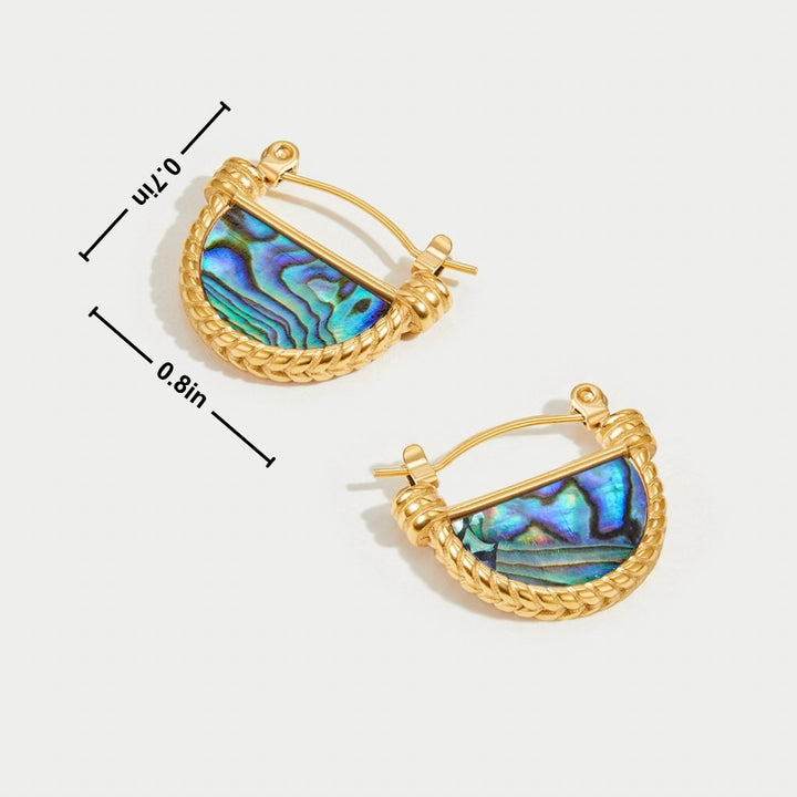 Amalfi Turquoise Shell Uhani