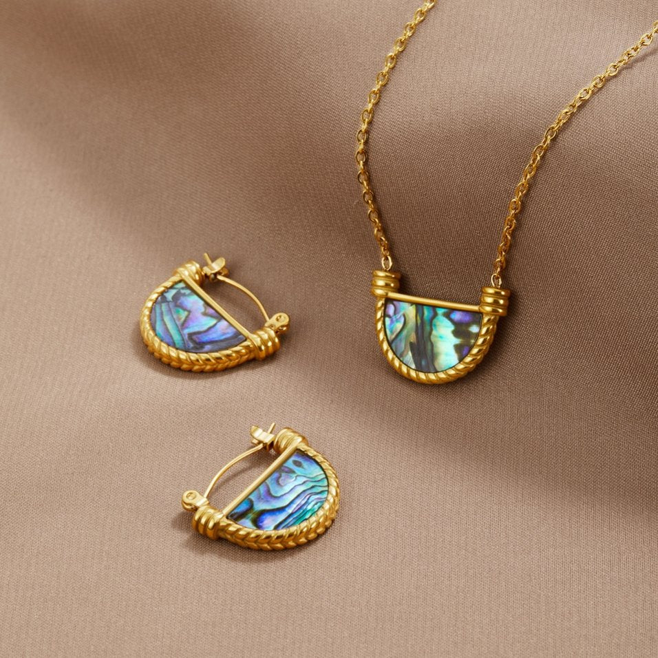 Amalfi Turquoise Shell Uhani