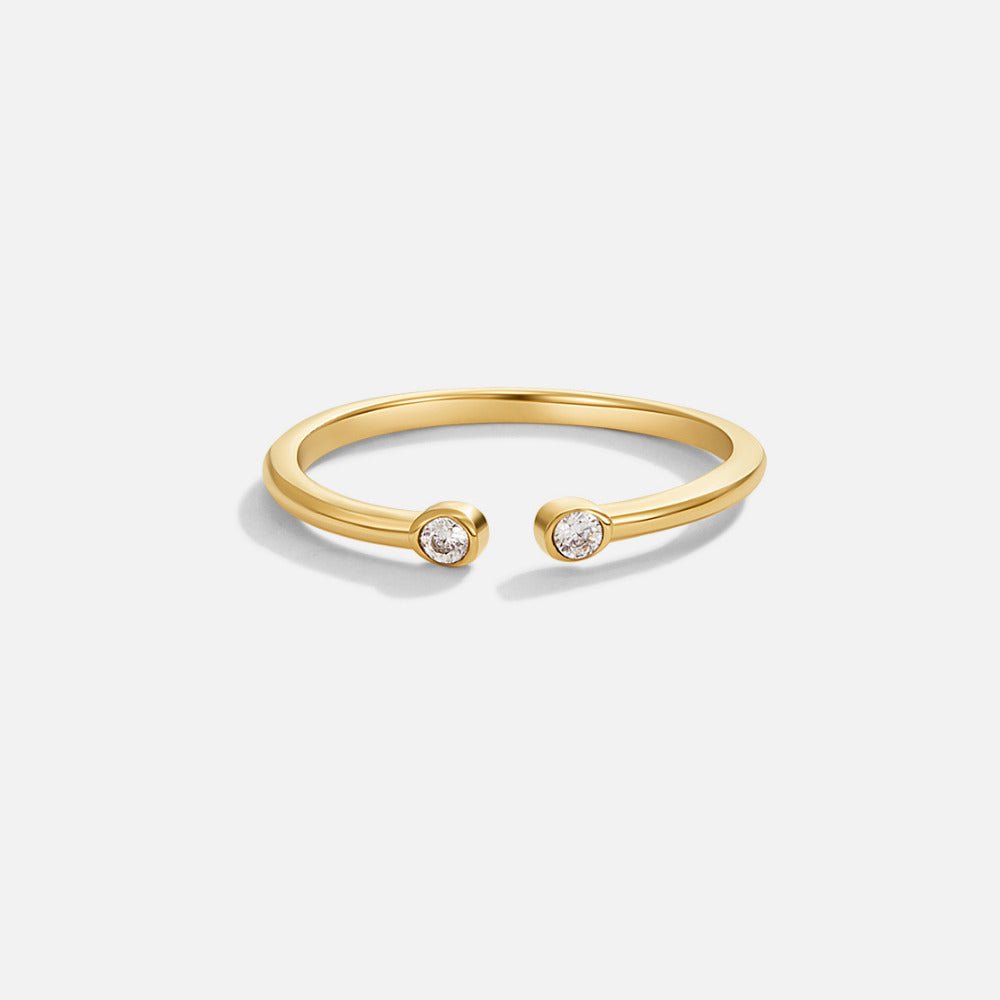 Cali Gold Kristalni Prstan