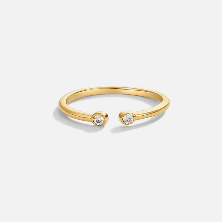 Cali Gold Kristalni Prstan