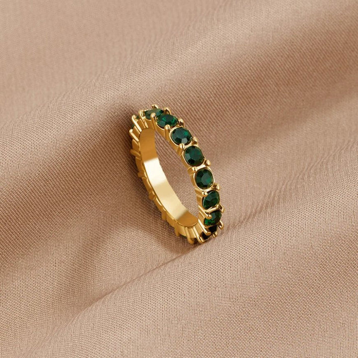 Emerald Beauty 18K Kristalni Prstan