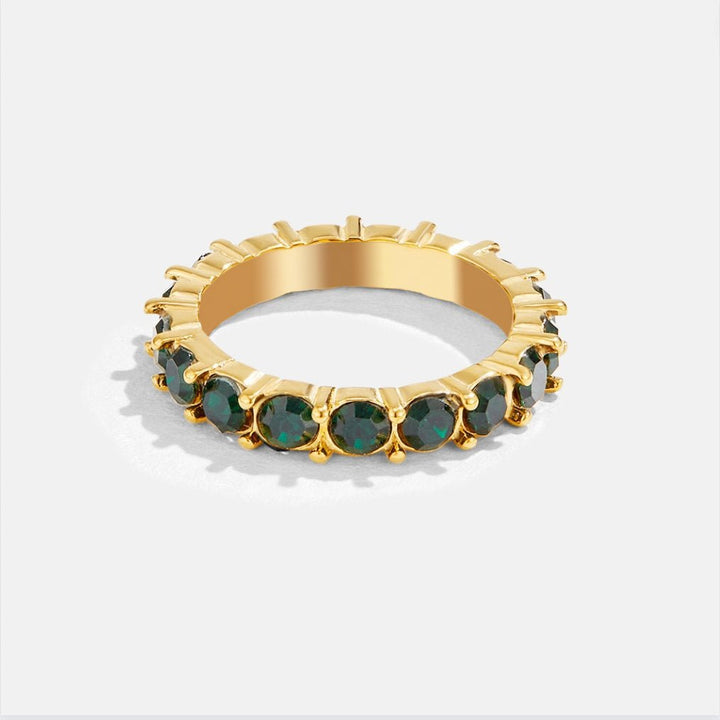 Emerald Beauty 18K Kristalni Prstan