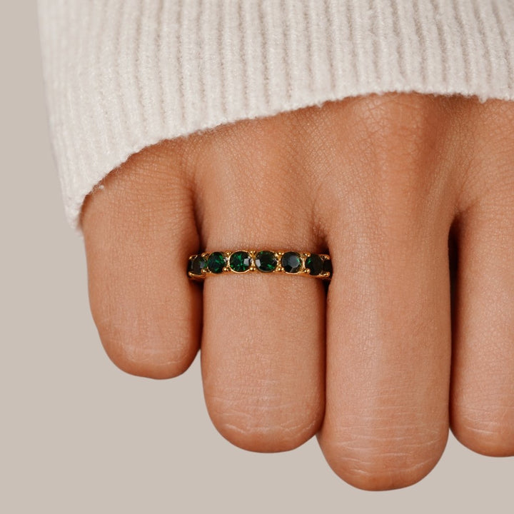 Emerald Beauty 18K Kristalni Prstan