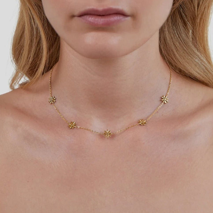 Ogrlica Flower Power iz 18K zlata