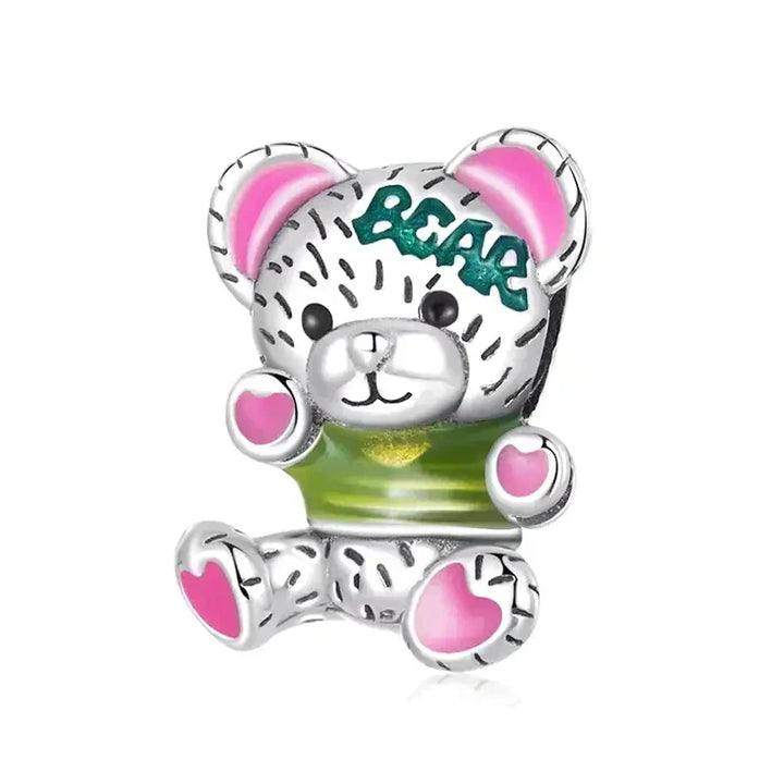 Fuzzy Teddy Bear Charm