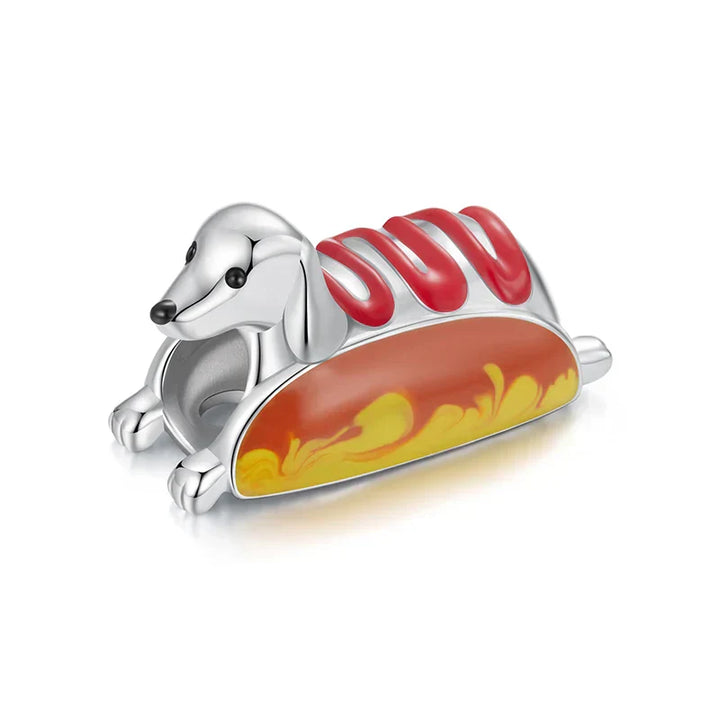 Charm v obliki hot doga