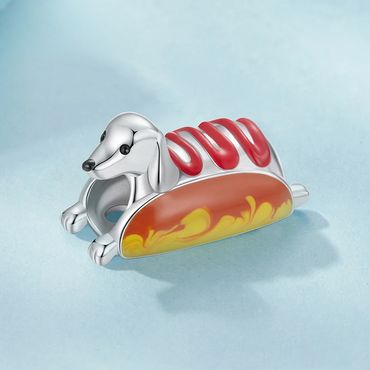 Charm v obliki hot doga
