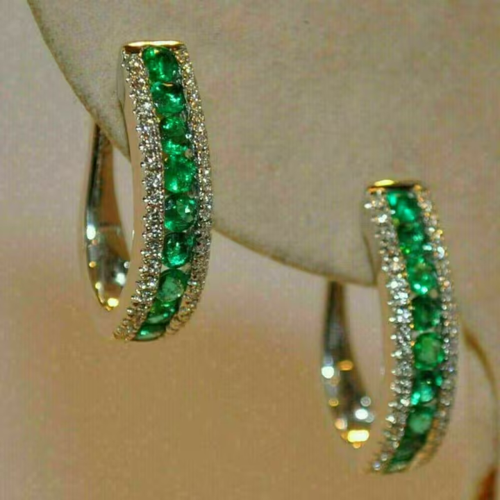 Uhani Emerald Glow