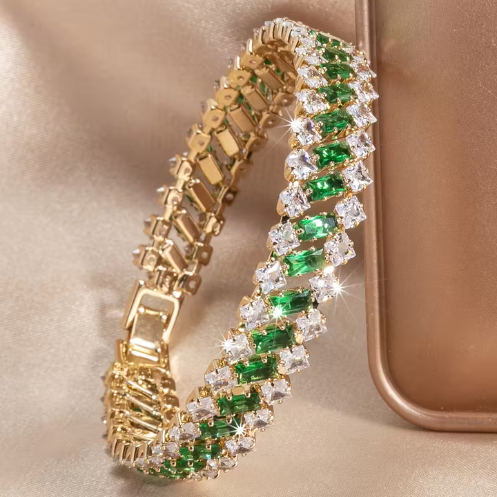 Emerald Crown Tenis Zapestnica