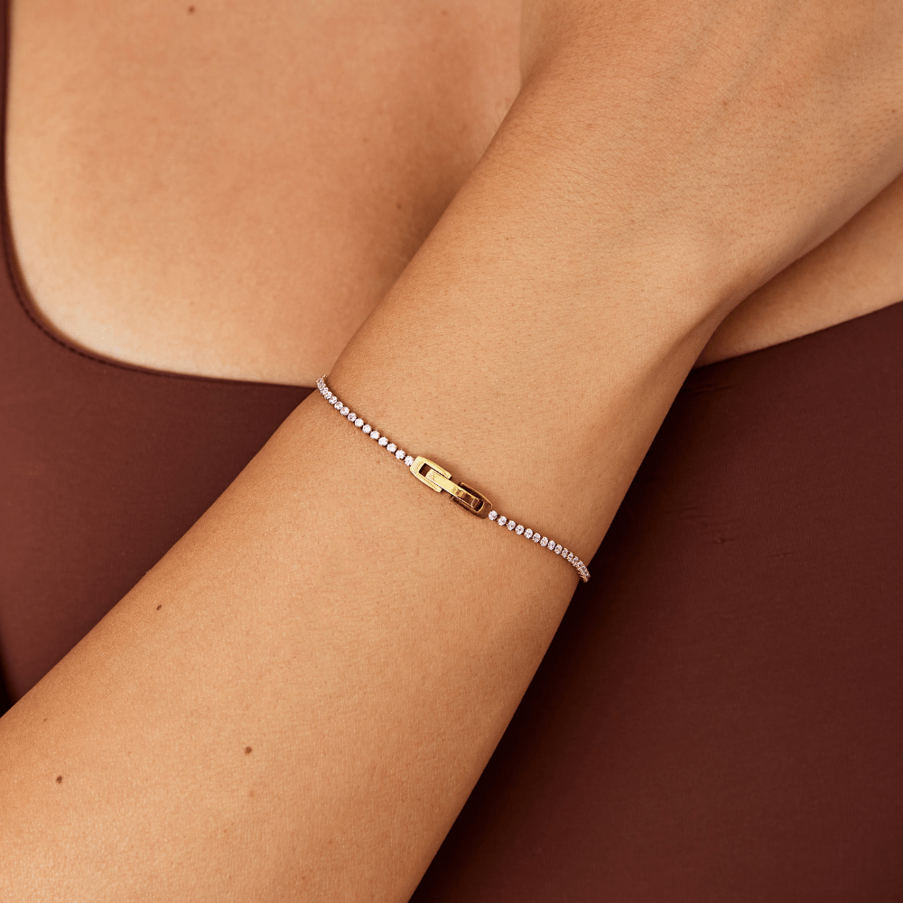 Kiera Zlato Roza Kristalni Zapestnica