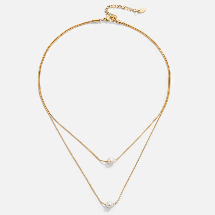 Necklace iz plastičnih sladkovodnih biserov