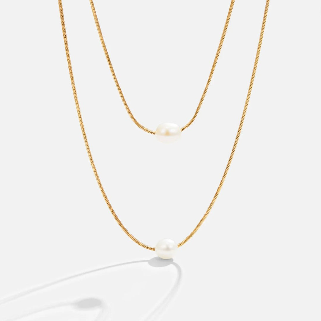 Necklace iz plastičnih sladkovodnih biserov