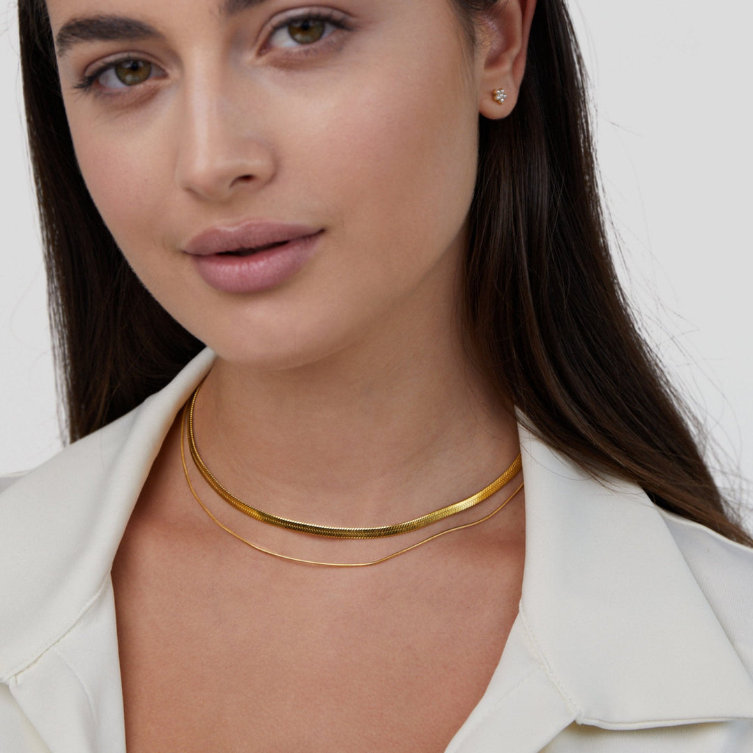 Layla 18K Zlata Plastična Ogrlica