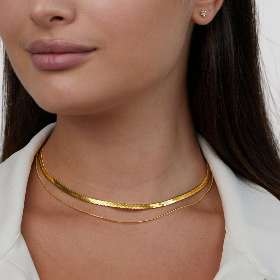 Layla 18K Zlata Plastična Ogrlica