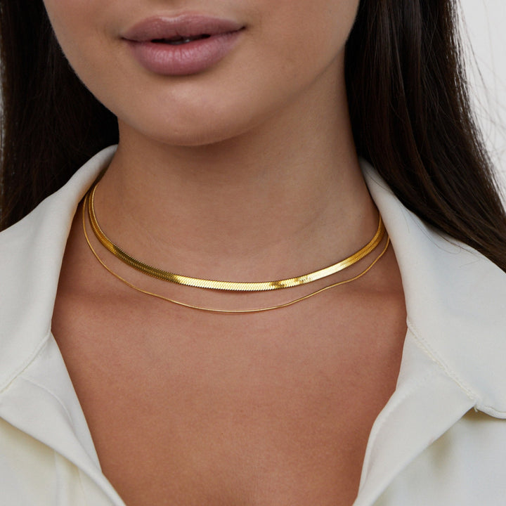 Layla 18K Zlata Plastična Ogrlica