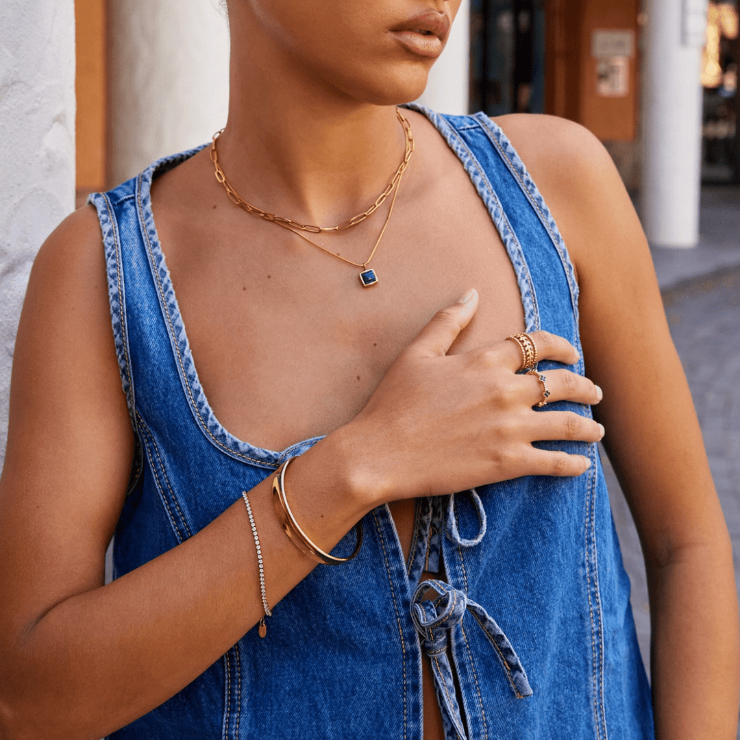 Leyla 18K Zlati Bangle