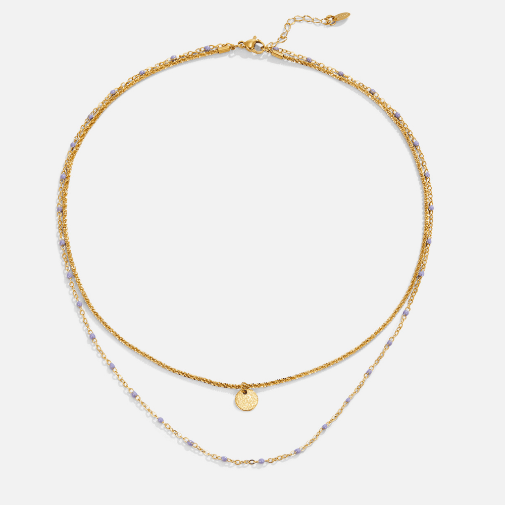 Lia Plasti Zlato Kovanec Bead Ogrlica