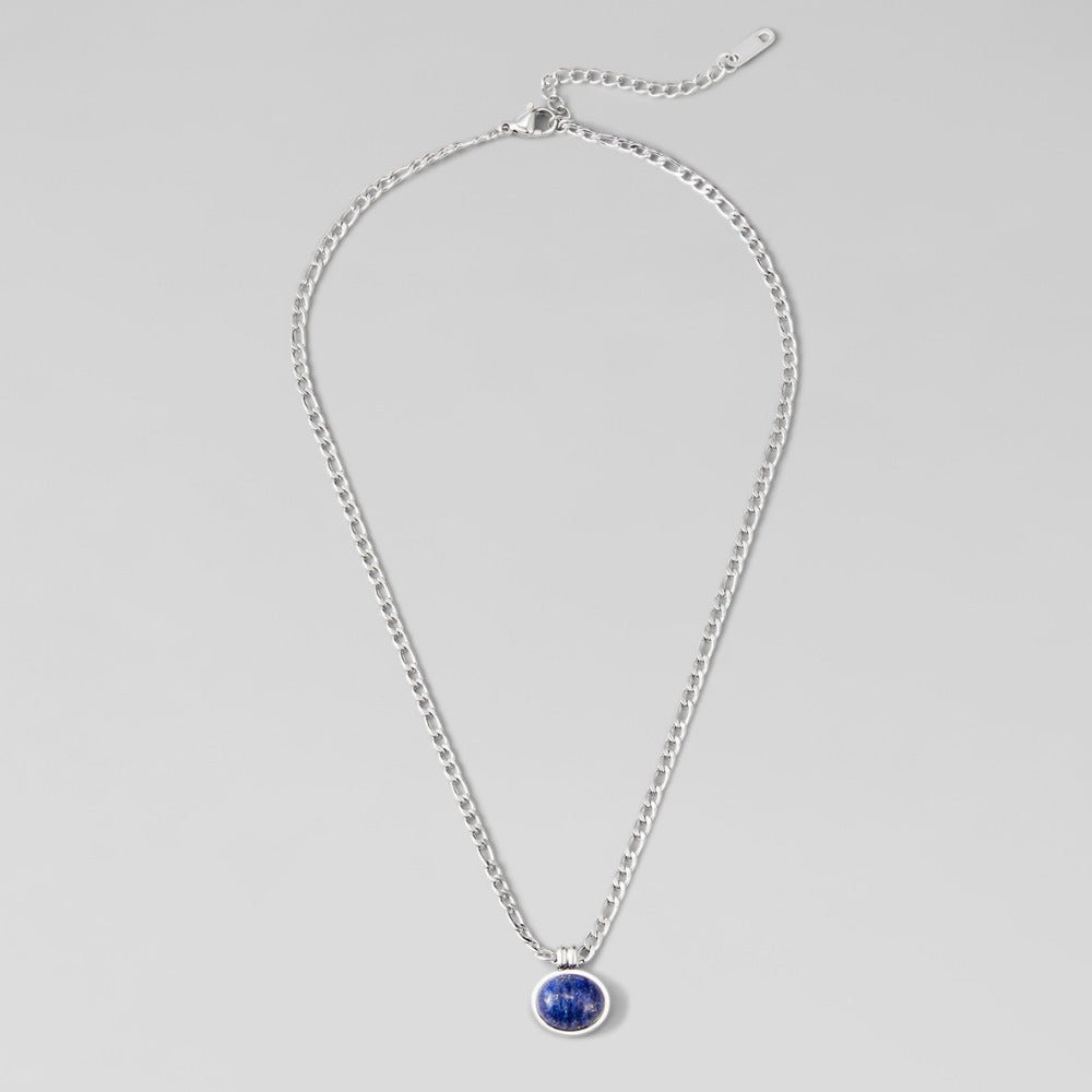 Liza Lapis Lazuli Srebrna Ogrlica