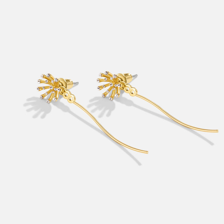 Naredi željo Dandelion 18K zlatih uhani