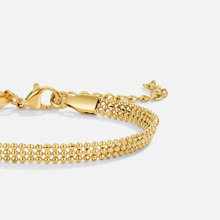 Milan Zlata Beaded Veriga Zapestnica