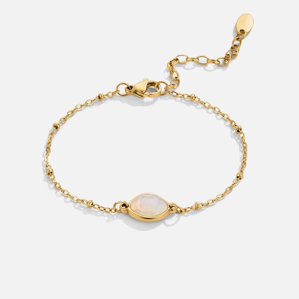 Zapestnica s charmom iz mesečnega kamna