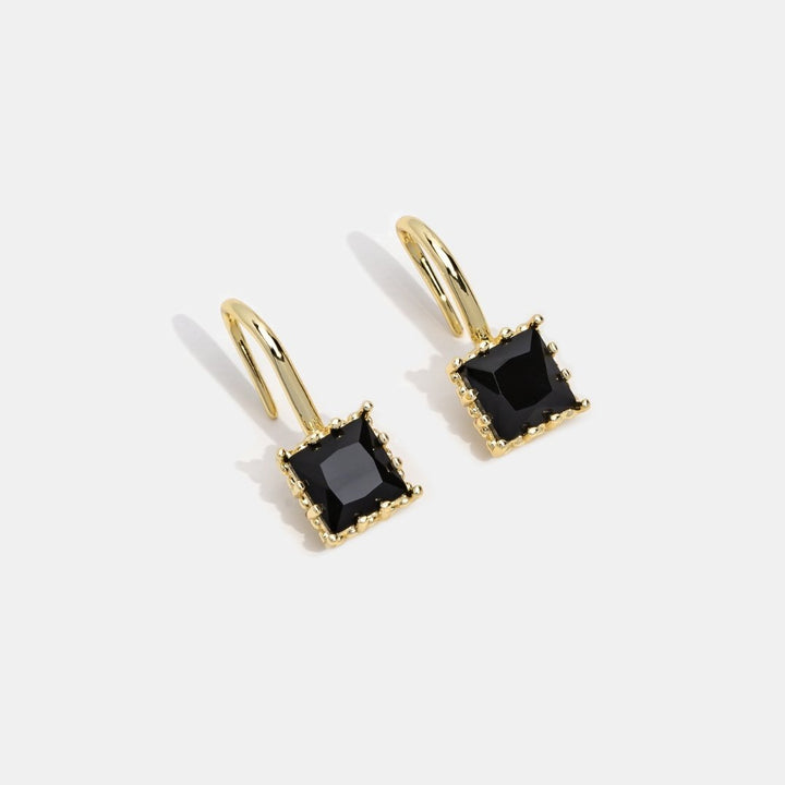 Uhani Piper Black Crystal Drop