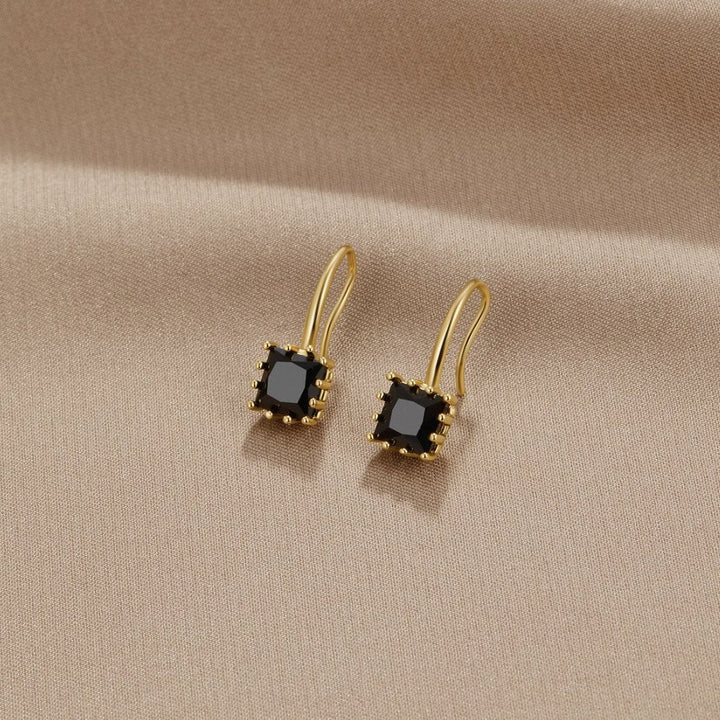 Uhani Piper Black Crystal Drop