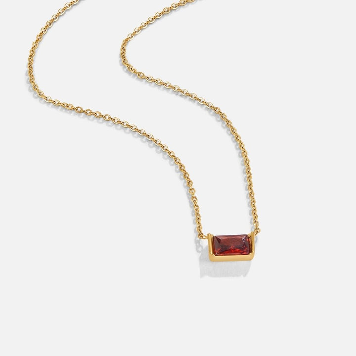 Ogrlica Ruby Baguette