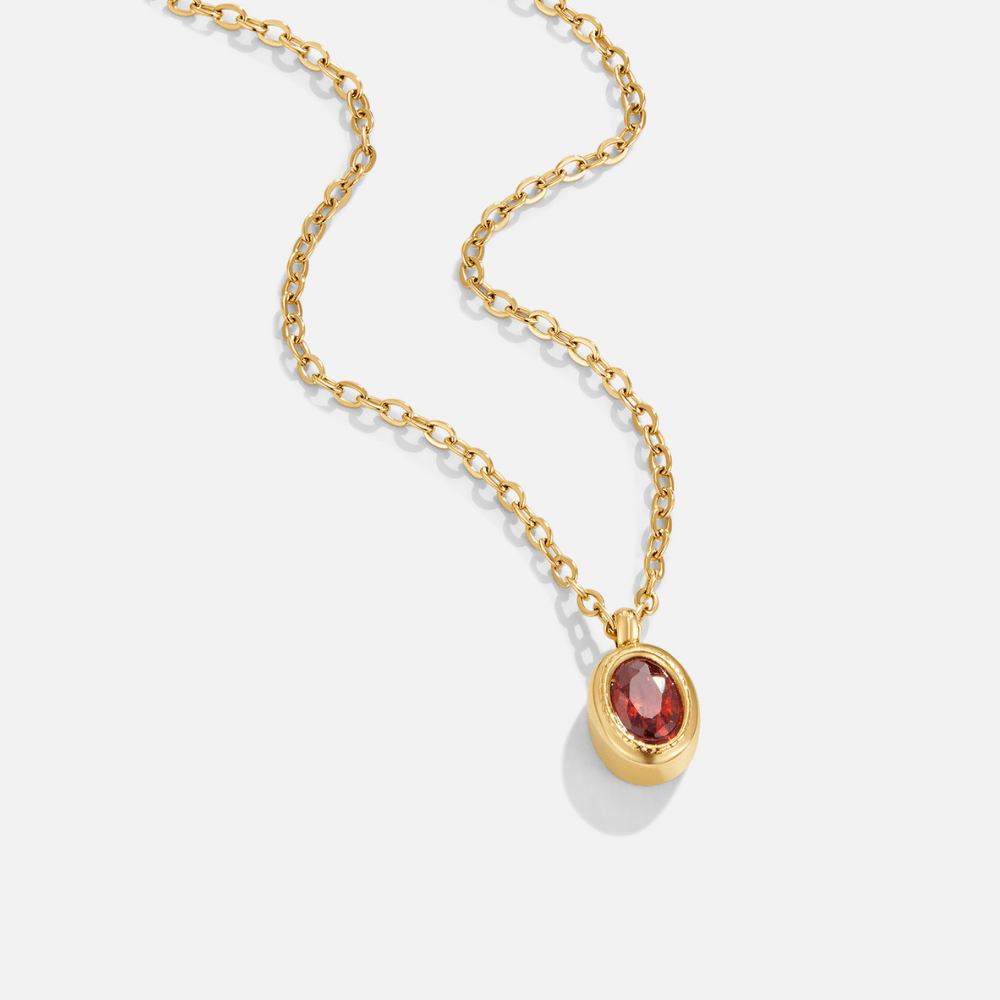 Ruby Red Crystal Necklace