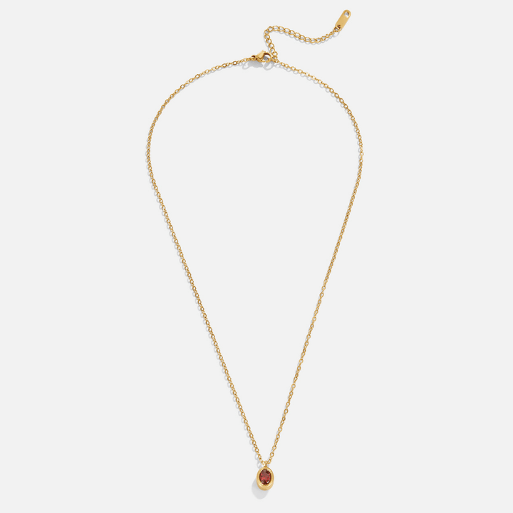 Ruby Red Crystal Necklace