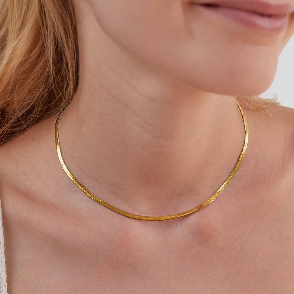 Zlati Ogrlica Sarya Snake Chain
