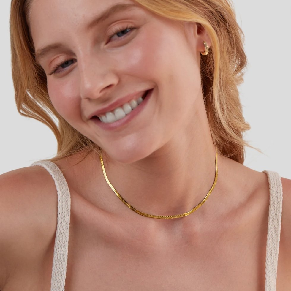 Zlati Ogrlica Sarya Snake Chain