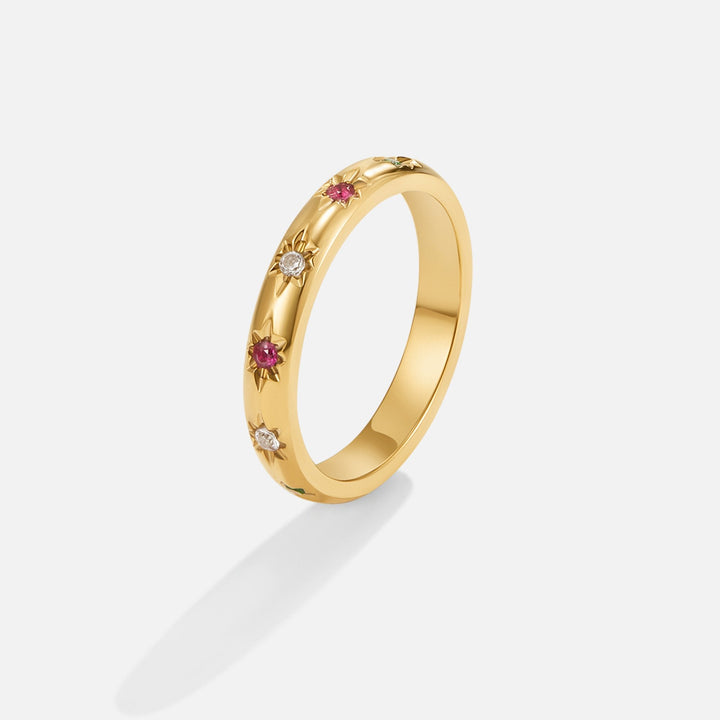 Tali Rainbow Crystal Prstan